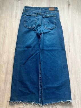 AG Adriano Goldschmied Saige Wide Leg Crop Jeans Womens 28 Japanese Denim